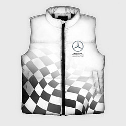 Мужской жилет MERCEDES, МЕРСЕДЕС СПОРТ, ФИНИШНЫЙ ФЛАГ, ФОРМУЛА 1, цвет: 3D-черный