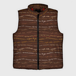 Мужской жилет Разные Кофейные Надписи