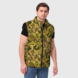 Мужской жилет Белки в дубовом лесу, цвет: 3D-черный — фото 2