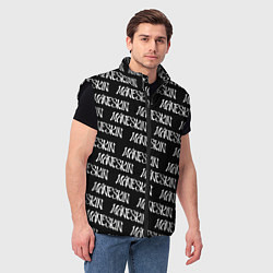 Мужской жилет MANESKIN LOGO WHITE PATTERN, цвет: 3D-черный — фото 2