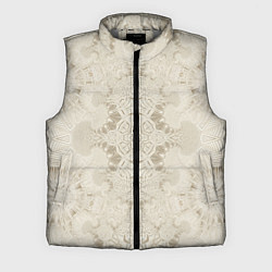 Мужской жилет Коллекция Фрактальная мозаика Бежевый 292-6-n-5-2, цвет: 3D-светло-серый