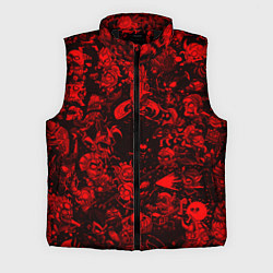 Мужской жилет DOTA 2 HEROES RED PATTERN ДОТА 2, цвет: 3D-черный
