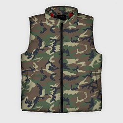 Мужской жилет Камуфляж: классика, цвет: 3D-красный