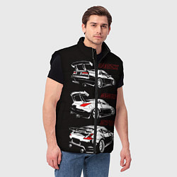 Мужской жилет NISSAN 300 ZX 350Z 370Z JDM STYLE, цвет: 3D-черный — фото 2