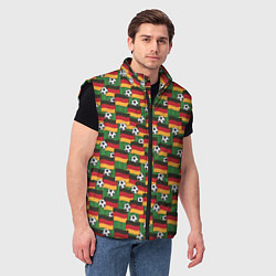 Мужской жилет Германия футбол, цвет: 3D-черный — фото 2