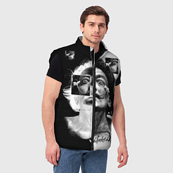Мужской жилет Salvador Dali - Сальвадор Дали, цвет: 3D-черный — фото 2
