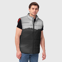 Мужской жилет ТЕМНЫЕ ГОРЫ, цвет: 3D-красный — фото 2