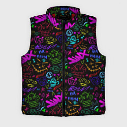 Мужской жилет League Of Legends - Arcane неоновые логотипы, цвет: 3D-красный