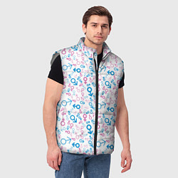 Мужской жилет Венера и Марс, цвет: 3D-светло-серый — фото 2