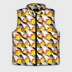 Мужской жилет Падение Биткоина, цвет: 3D-черный