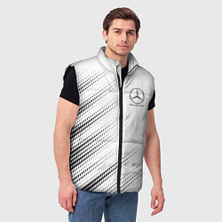 Мужской жилет Mercedes-Benz - White, цвет: 3D-черный — фото 2