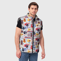 Мужской жилет Рок Музыкант, цвет: 3D-светло-серый — фото 2