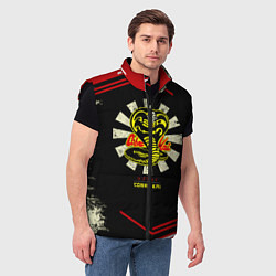 Мужской жилет Кобра Кай Сериал Нетфликс Гранж, цвет: 3D-черный — фото 2