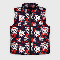 Мужской жилет Анархия текстура