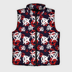 Мужской жилет Анархия текстура