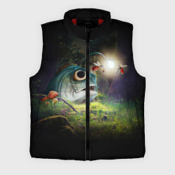 Мужской жилет Рыба в лесу, цвет: 3D-красный