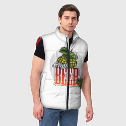 Мужской жилет Крафтовое Пиво Beer, цвет: 3D-красный — фото 2