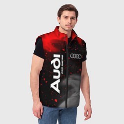 Мужской жилет АУДИ Pro Racing Огонь, цвет: 3D-черный — фото 2