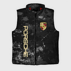 Мужской жилет Порше Porsche серый фон