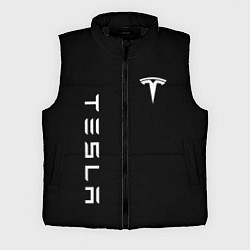 Мужской жилет Tesla Тесла логотип и надпись