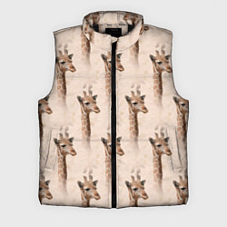 Мужской жилет Голова жирафа паттерн