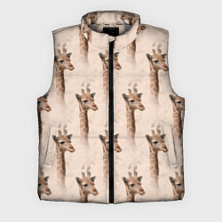 Мужской жилет Голова жирафа паттерн