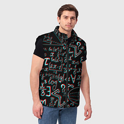 Мужской жилет ФОРМУЛЫ ГЛИТЧ GLITCH, цвет: 3D-черный — фото 2