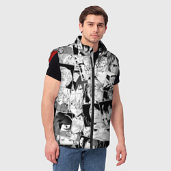 Мужской жилет Bungo Stray Dogs pattern, цвет: 3D-красный — фото 2