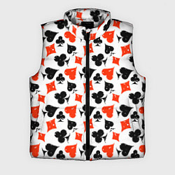 Мужской жилет Пика, Черва, Крестя, Бубна