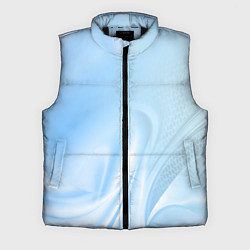 Мужской жилет Голубые завихрения, цвет: 3D-черный
