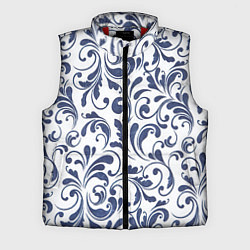 Мужской жилет Гжелевый рисунок