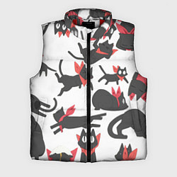 Мужской жилет Котики - арт, цвет: 3D-красный