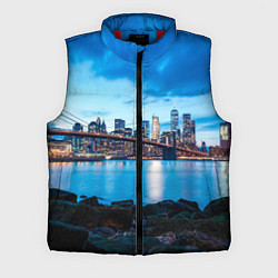 Мужской жилет Закат в мегаполисе