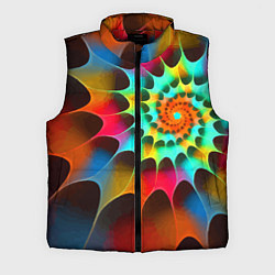 Мужской жилет Красочная неоновая спираль Colorful neon spiral