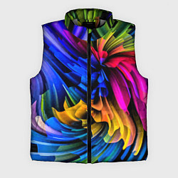 Мужской жилет Абстрактная неоновая композиция Abstract neon comp