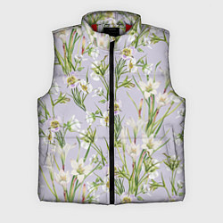 Мужской жилет Цветы Лилии и Морозники, цвет: 3D-красный