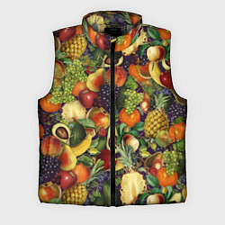 Мужской жилет Вкусные Летние Фрукты, цвет: 3D-светло-серый