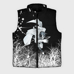 Мужской жилет Белый Неон над лесом White Neon