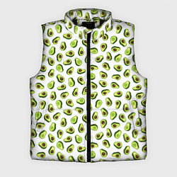 Мужской жилет Смешное авокадо на белом фоне