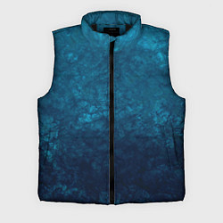 Мужской жилет Синий абстрактный мраморный узор