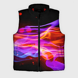 Мужской жилет Abstract colorful waves, цвет: 3D-красный