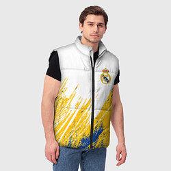 Мужской жилет Real madrid краска, цвет: 3D-черный — фото 2