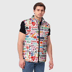 Мужской жилет MY NAME, цвет: 3D-черный — фото 2