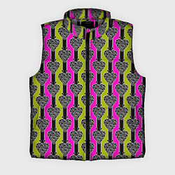 Мужской жилет Striped multicolored pattern Сердце, цвет: 3D-светло-серый