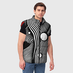 Мужской жилет Geometric vanguard composition Fashion trend, цвет: 3D-красный — фото 2
