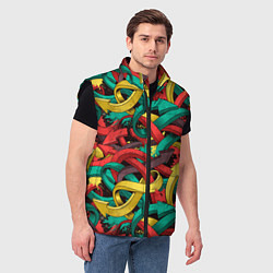 Мужской жилет Граффити стрелки Паттерн, цвет: 3D-черный — фото 2