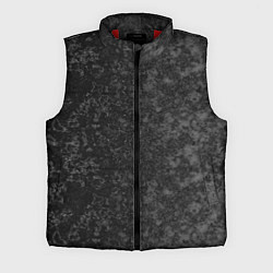 Мужской жилет Black marble Черный мрамор, цвет: 3D-красный