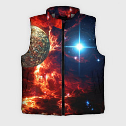 Мужской жилет Яркая звезда в космическом пространстве