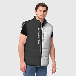 Мужской жилет Equilibrium keeper хранитель равновесия с чёрно-бе, цвет: 3D-светло-серый — фото 2