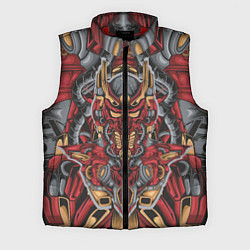 Мужской жилет Голова красного робота, цвет: 3D-красный